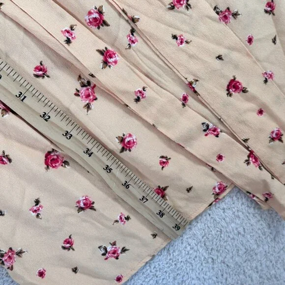 Rouje Paris Womens Midi Plunge Neck Dress Yellow Floral Size 34 US 2 Summer Lux - Picture 11 of 12